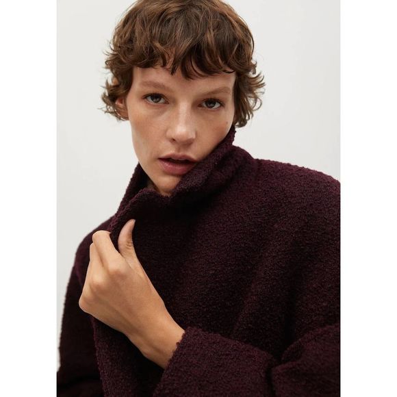 Mango Oversized Coat Wool Blend New - Picture 3 of 7